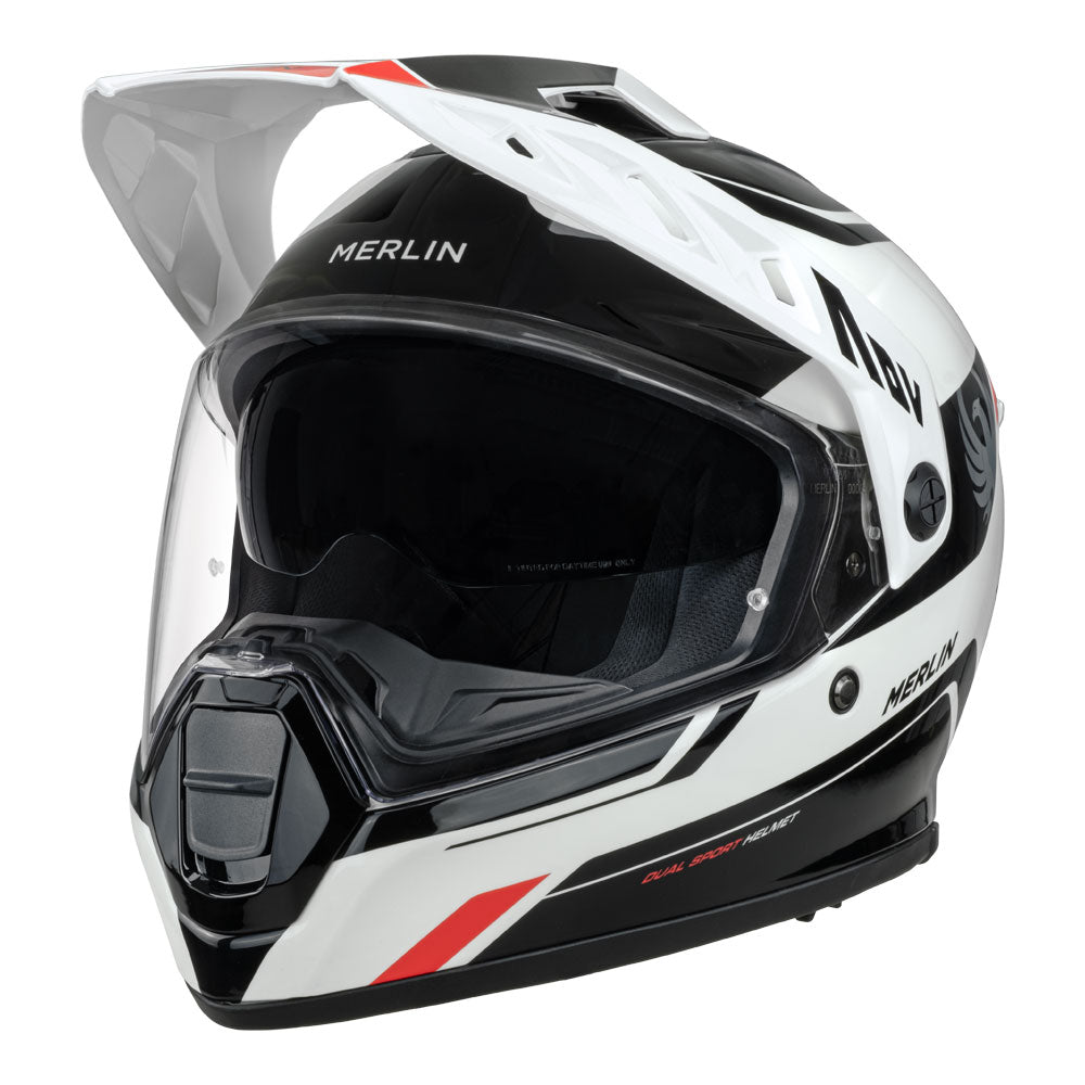 MERLIN Helmet Torres Block White/Red XL