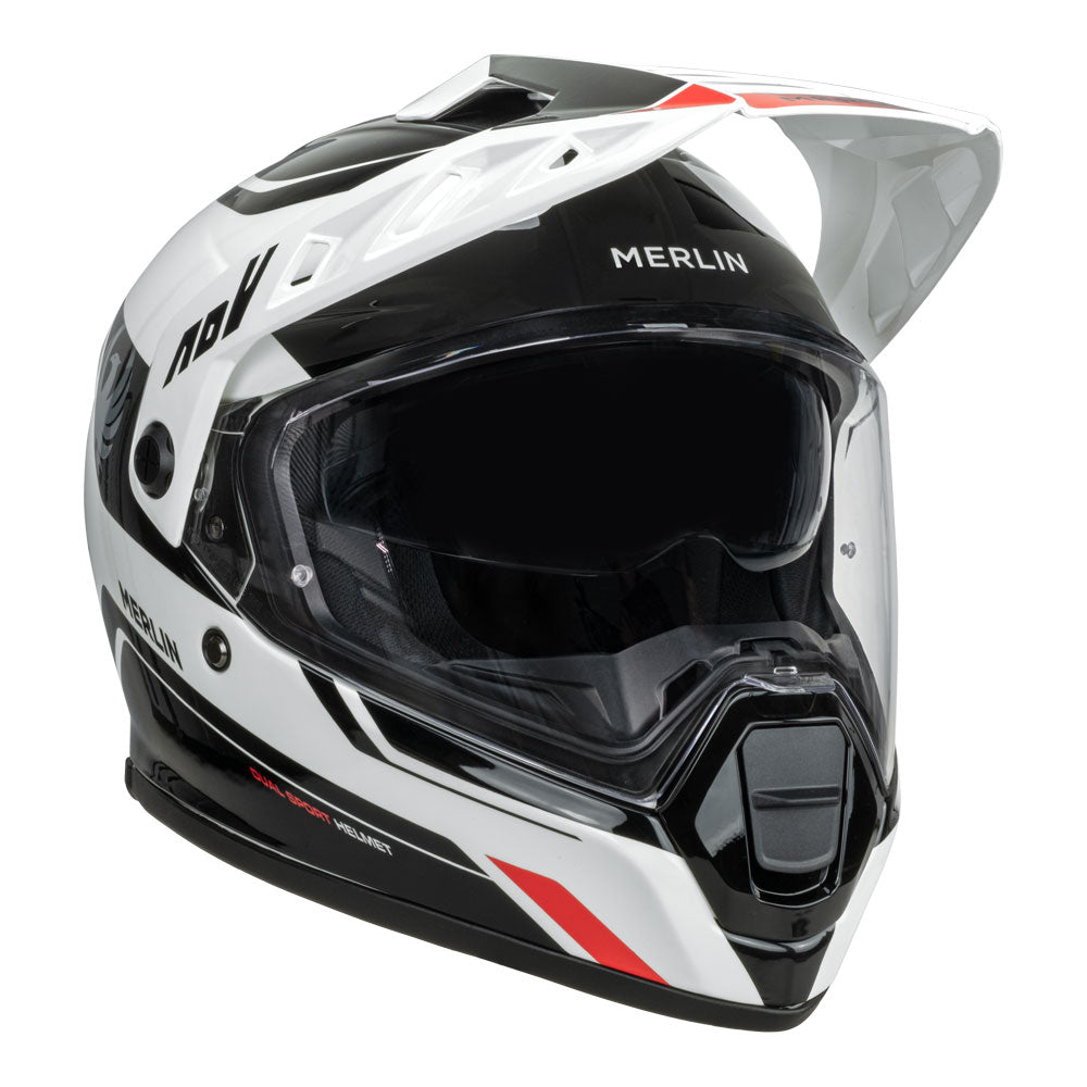 MERLIN Helmet Torres Block White/Red XL