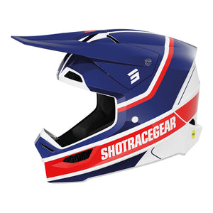 SHOT Helmet Race Mythic Glossy Blue/Red S*