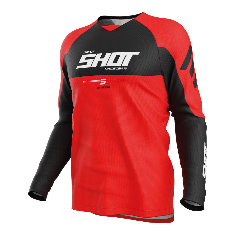 SHOT Jersey Draw Private Red 3XL