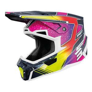 SHOT Helmet Lite Racing Blue/Neon Yellow Pearly XS*