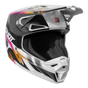 SHOT Helmet Speed Wave Black/White Pearly XL