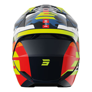 SHOT Helmet Furious Flash Blue/Neon Yellow Glossy S