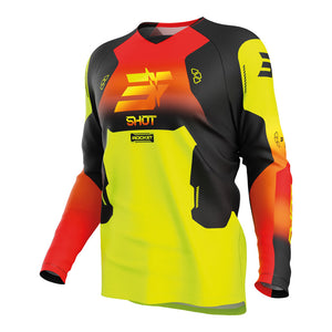SHOT Kids Jersey Draw Rocket Neon Yellow 6/7