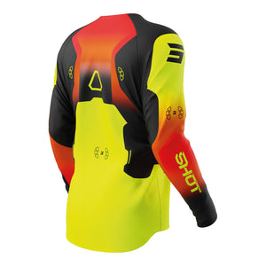 SHOT Kids Jersey Draw Rocket Neon Yellow 6/7