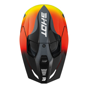 SHOT Helmet Furious Zebra Neon Yellow XS