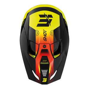 SHOT Kids Helmet Furious Rocket Neon Yellow Glossy YL