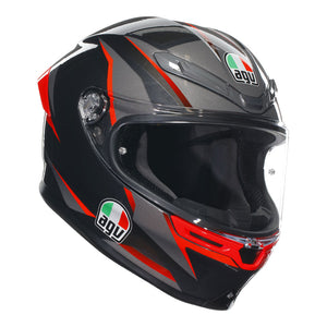 AGV K6 S Slashcut Black/Red XL