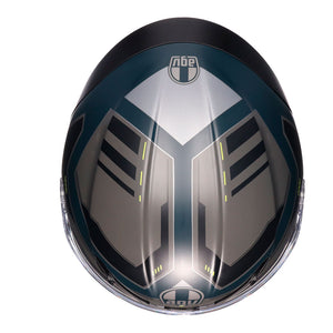 AGV K6 S Enhance Matt Grey/Fluro Yellow XL