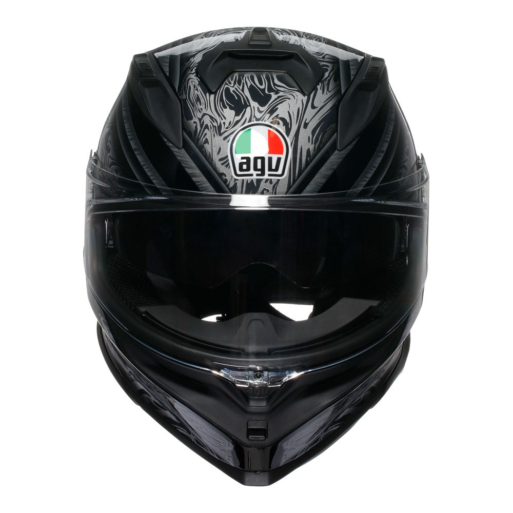 AGV K7 Damascus Black/Silver S
