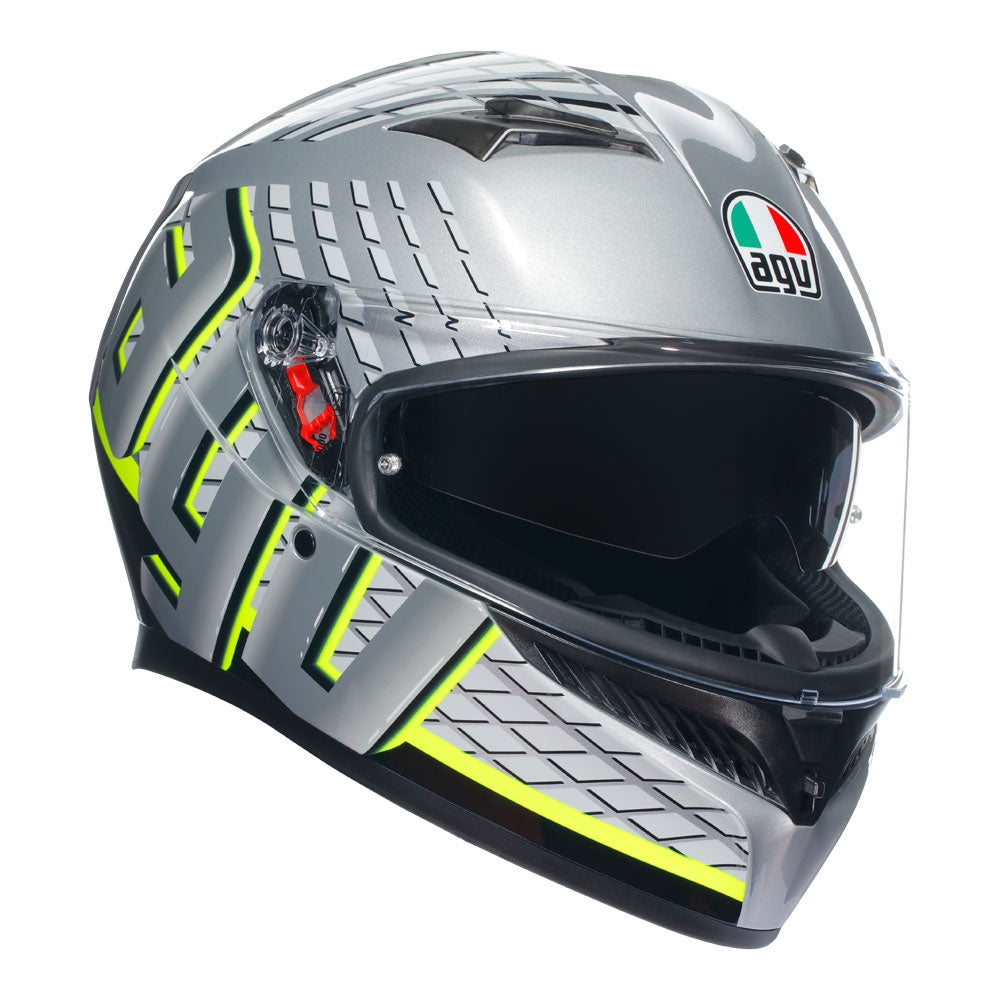 AGV K3 Fortify Grey/Black/Yellow Fluro XL