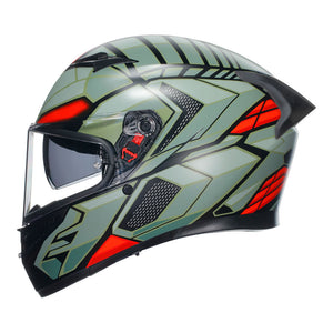 AGV K3 Decept Matt Black/Green/Red XL