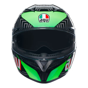 AGV K3 Kamaleon Black/Red/Green S