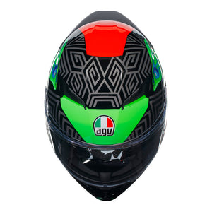AGV K3 Kamaleon Black/Red/Green M