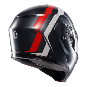 AGV Streetmodular Resia Matt Grey/Silver/Red 2XL