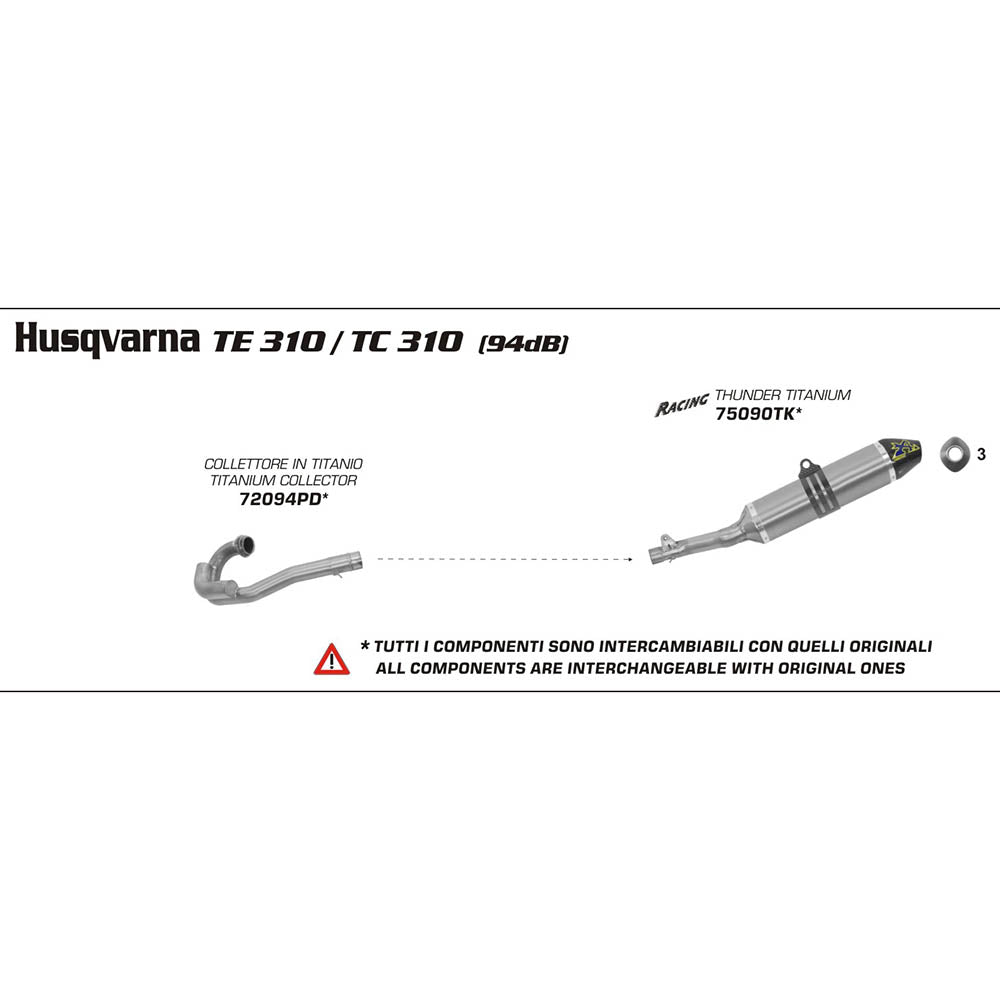 ARROW HUSQ Collector Racing Stainless Steel