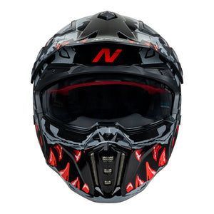 NITRO NZ302 Toxic Grey/Red M