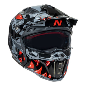 NITRO NZ302 Toxic Grey/Red M