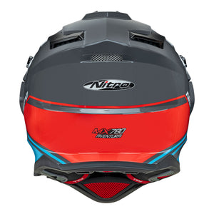 NITRO MX780 Adventure Gloss Grey/Light Blue/Red/White XL