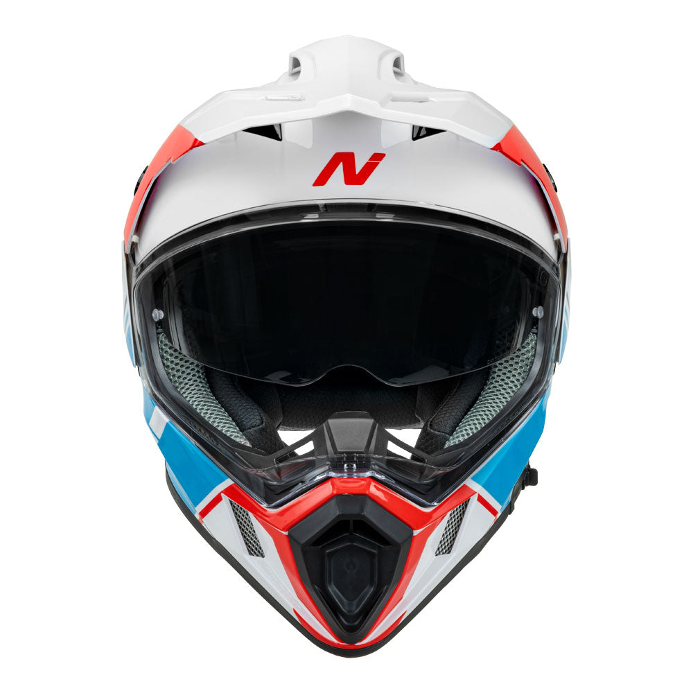 NITRO MX780 Adventure Gloss White/Light Blue/Red/Blue S