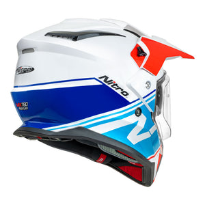 NITRO MX780 Adventure Gloss White/Light Blue/Red/Blue XL