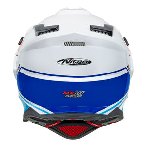 NITRO MX780 Adventure Gloss White/Light Blue/Red/Blue XL