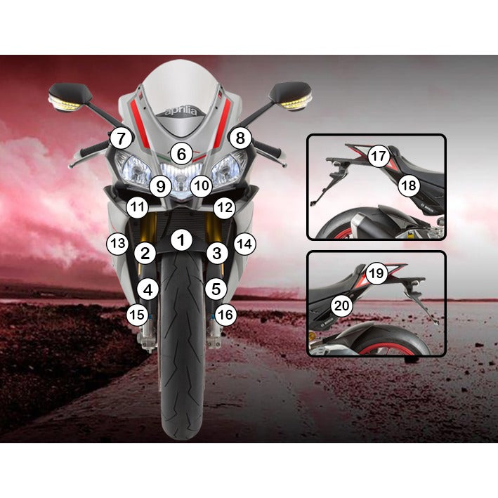 Eazi-Grip Paint Protection Film for Aprilia RSV4, gloss