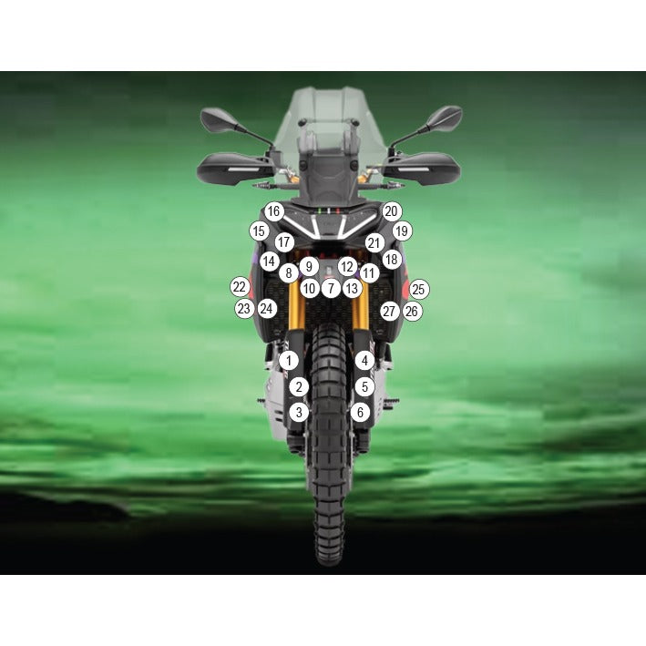 Eazi-Grip Paint Protection Film for Aprilia Tuareg 660 Rally, matte