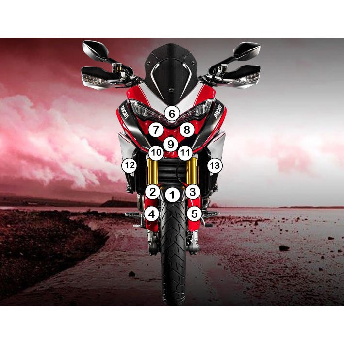 Eazi-Grip Paint Protection Film for Ducati Multistrada 1200, matte