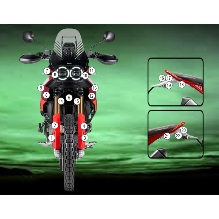 Eazi-Grip Paint Protection Film for Ducati Desert X Rally, matte