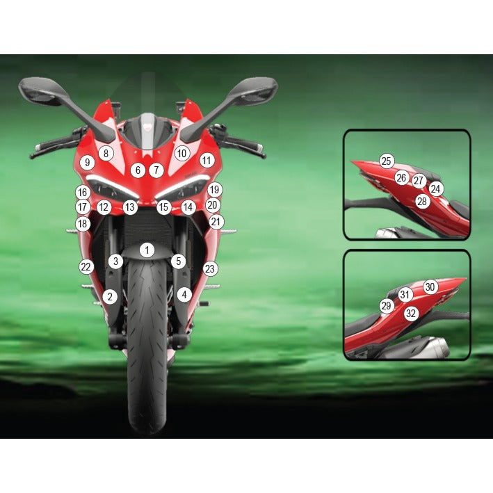 Eazi-Grip Paint Protection Film for Ducati Panigale V2, gloss