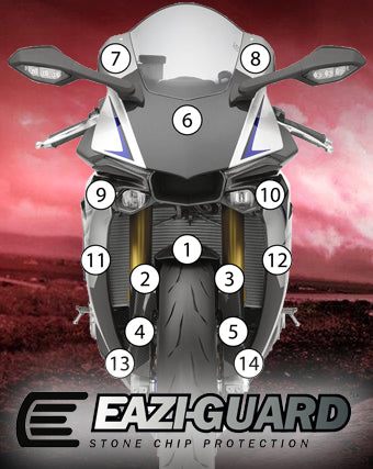 Eazi-Grip Paint Protection Film for Yamaha YZF-R1M, gloss