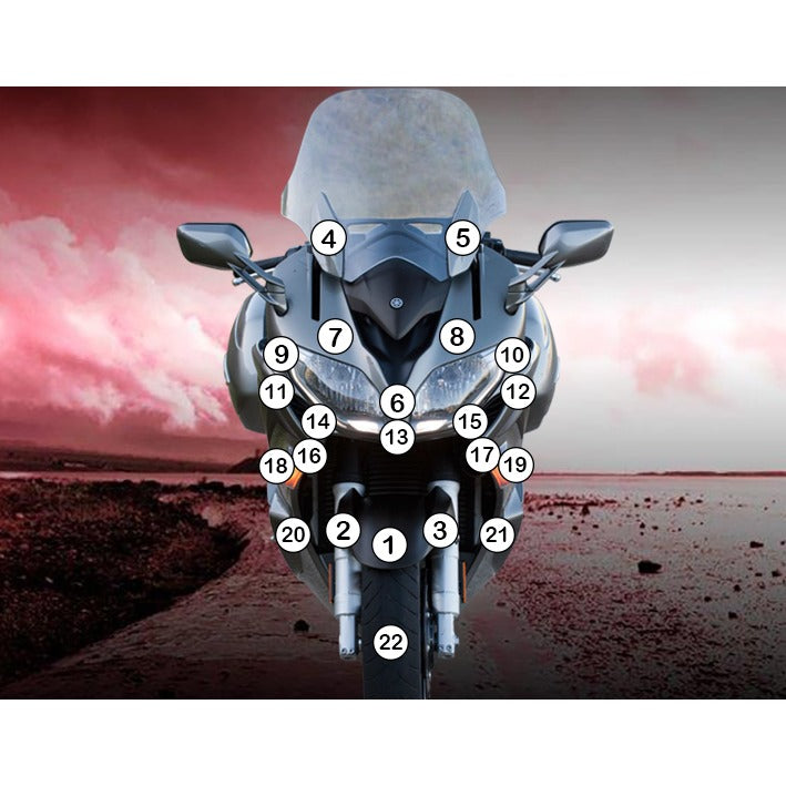 Eazi-Grip Paint Protection Film for Yamaha FJR1300A, gloss