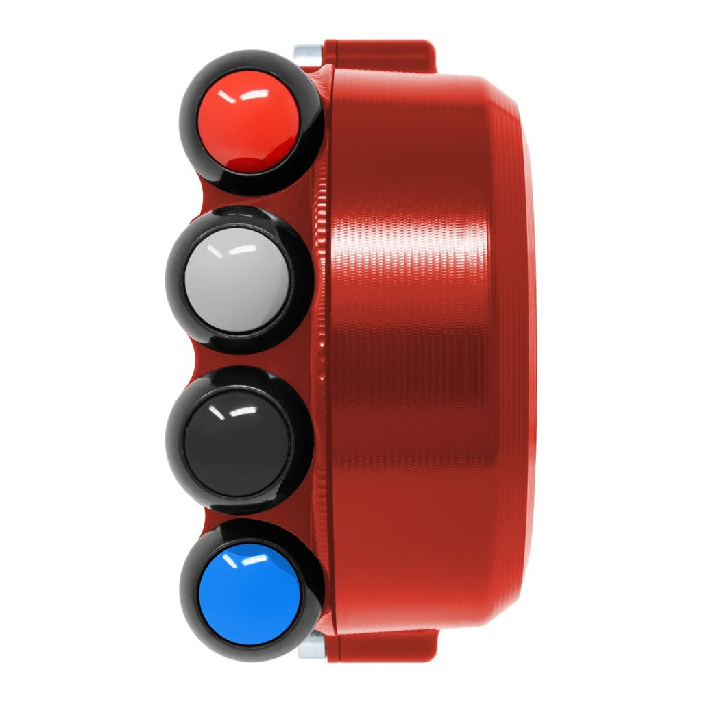 Jetprime Throttle Cover with Race Handlebar Switch for BMW S 1000 RR, red