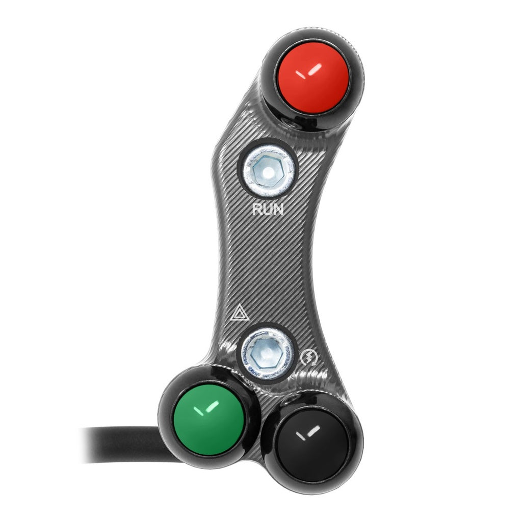 Jetprime RHS Aligned Handlebar Switch for Triumph Triple 765 R, titanium