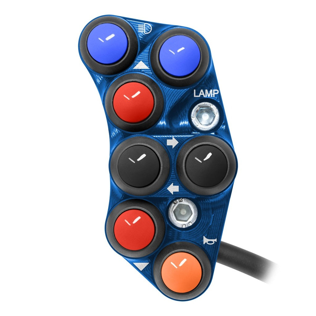 Jetprime LHS Handlebar Switch for Yamaha YZF-R6, blue