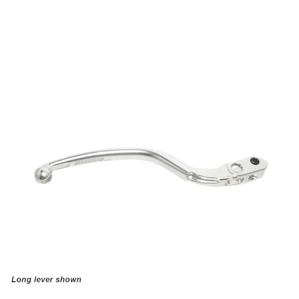 Accossato Fixed Brake Lever for Accossato and Brembo master cylinders, short silver 16mm