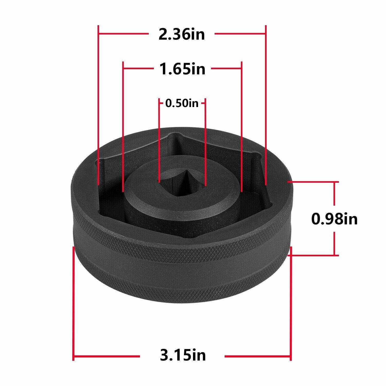 60mm Rear Wheel Axle Nut Socket Tool For KTM Super Duke 1290/1290R, 1/2 Drive