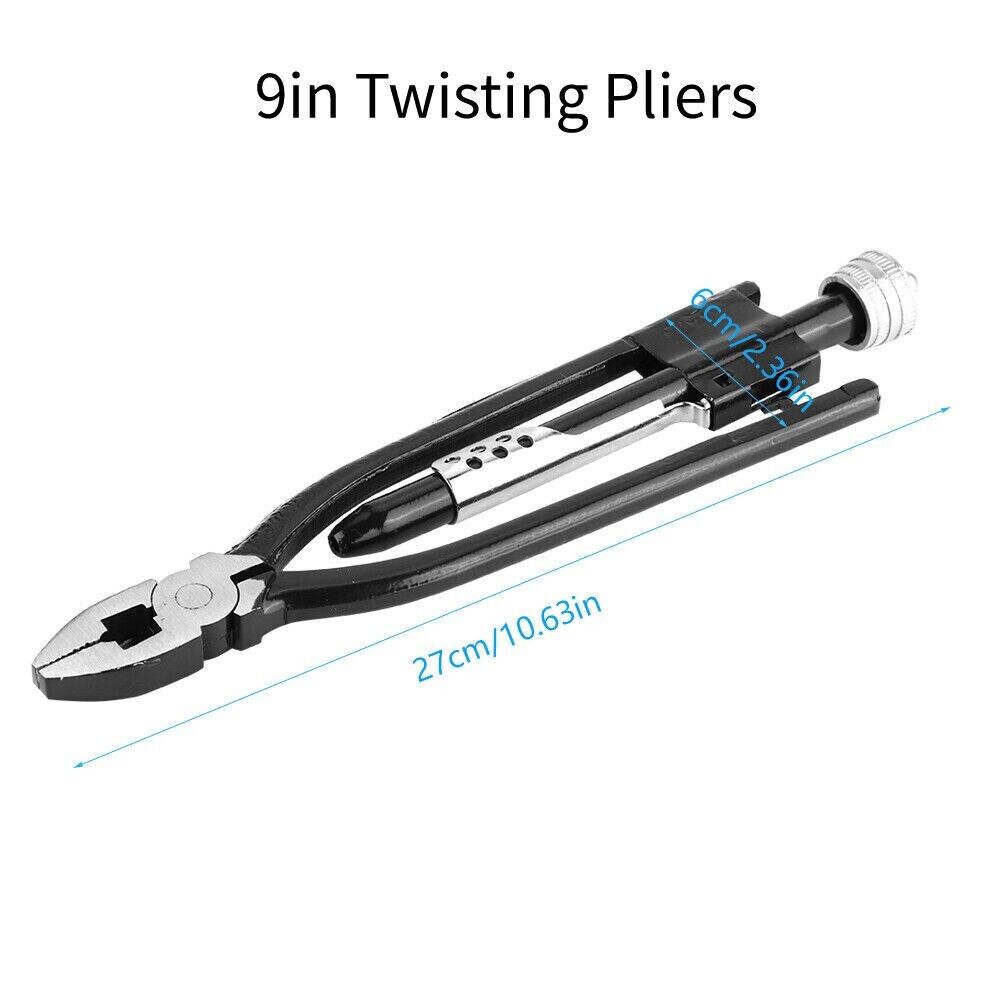 9In Aircraft + Safety Wire Twist Pliers Safety Locking Wire Lock Tool kit