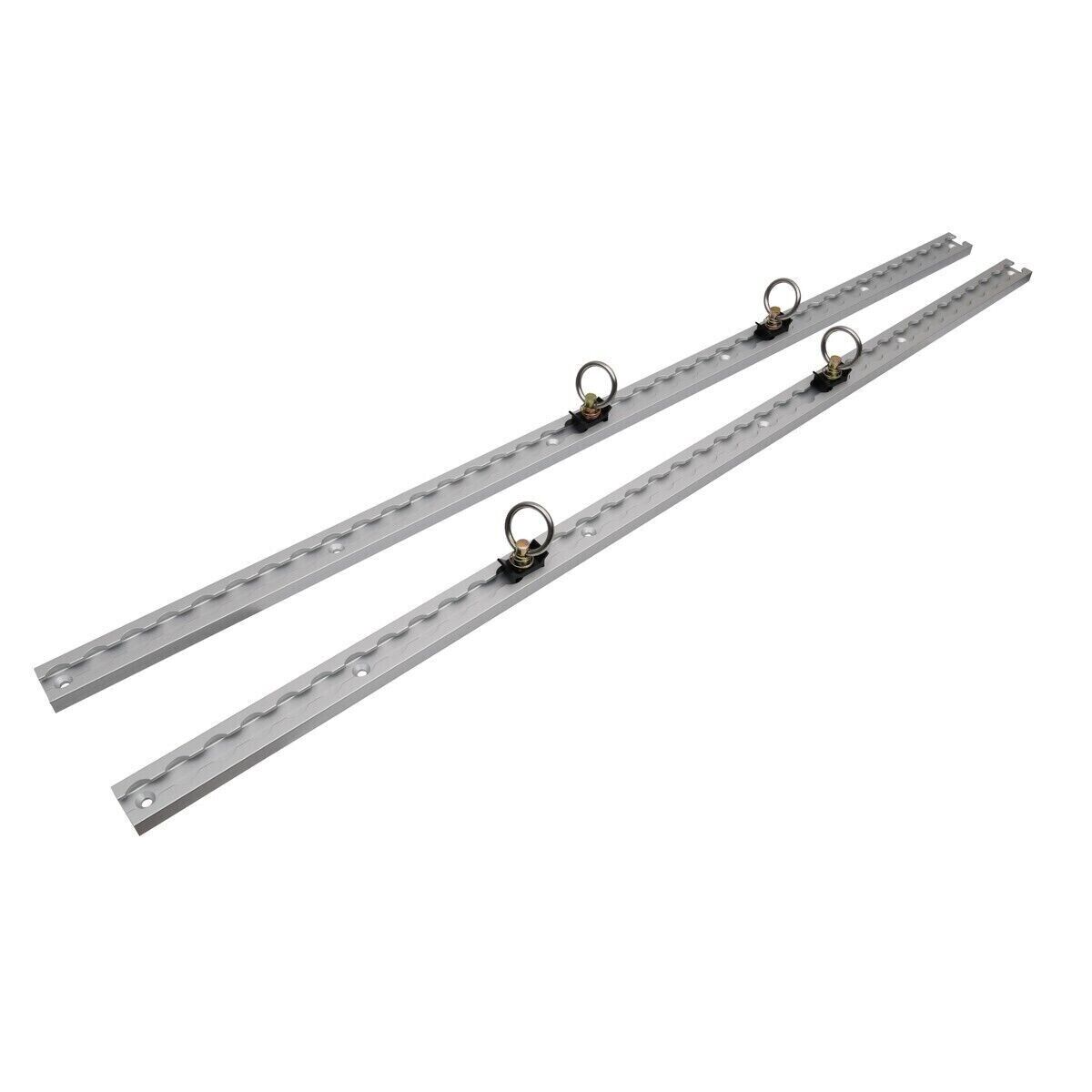 (2Tracks+4Rings+2Plugs) 1M L Track Anchor Track Rail Tie Down Point SS304