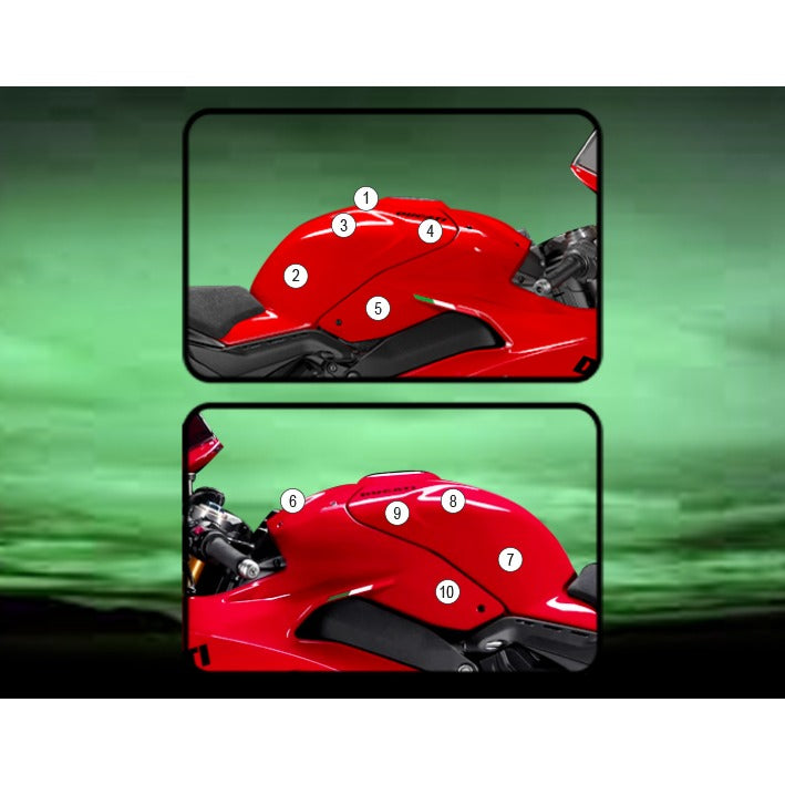 Eazi-Grip Tank Protection Film for Ducati Panigale Streetfighter V4, gloss