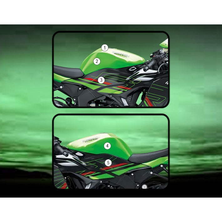 Eazi-Grip Tank Protection Film for Kawasaki ZX-6R, gloss