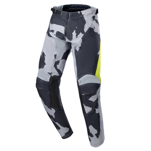 Alpinestars 2023 Youth Racer Tactical Pants - Cast Gray Camo YellowFluro