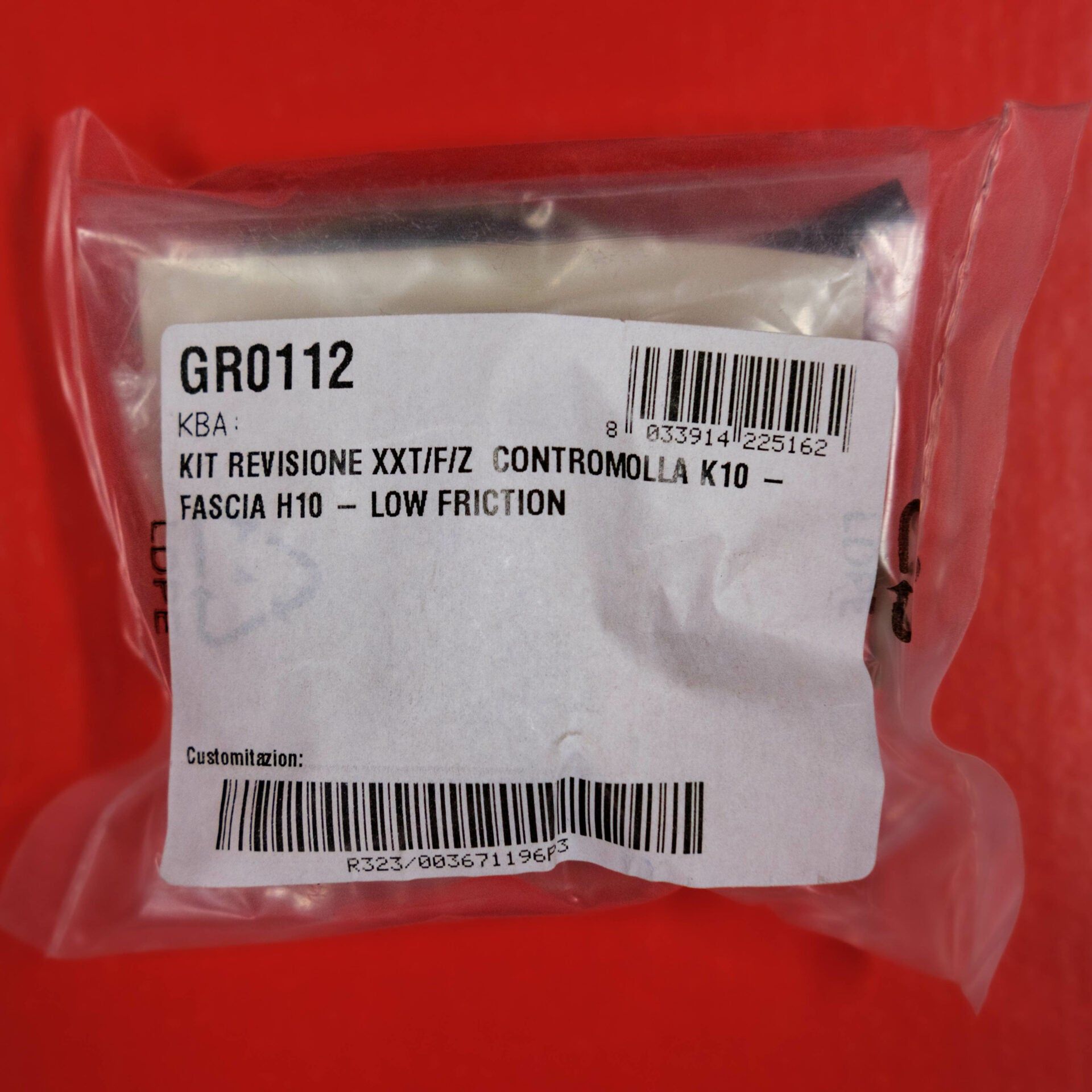 Service Kit for XXT Top out spring K10