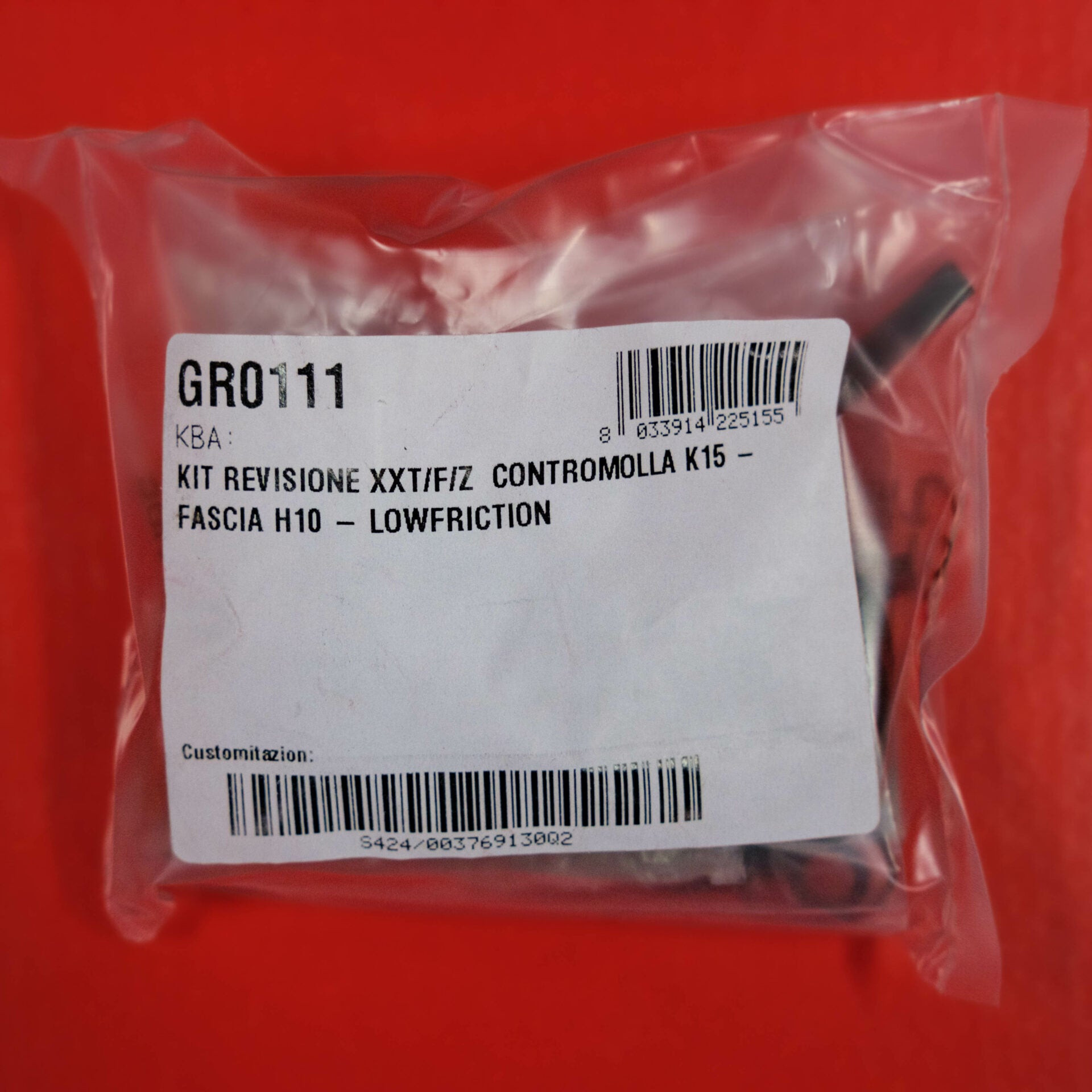Service Kit for XXT Top out spring K15