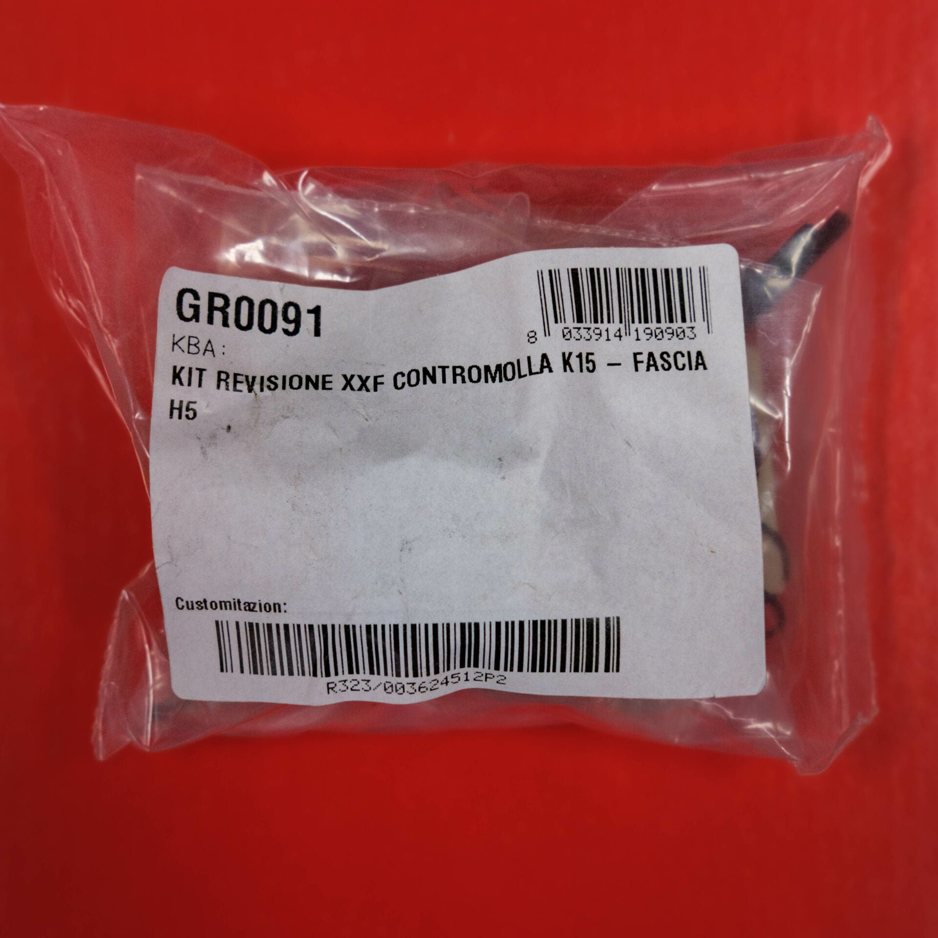 Service Kit for XXF-XXZ - Top Out Spring K15 (Up to 26/01/2015)