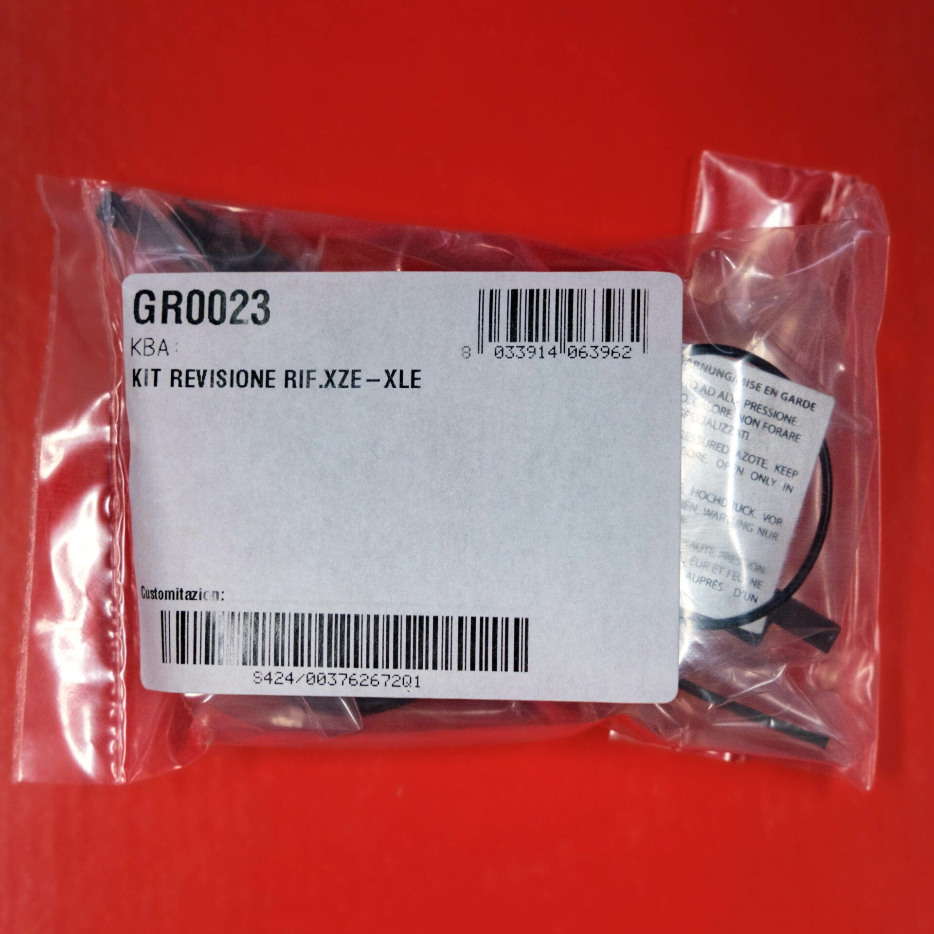Service Kit for XZE - XLE '91-'04 con tubo cromato - with chrome tube
