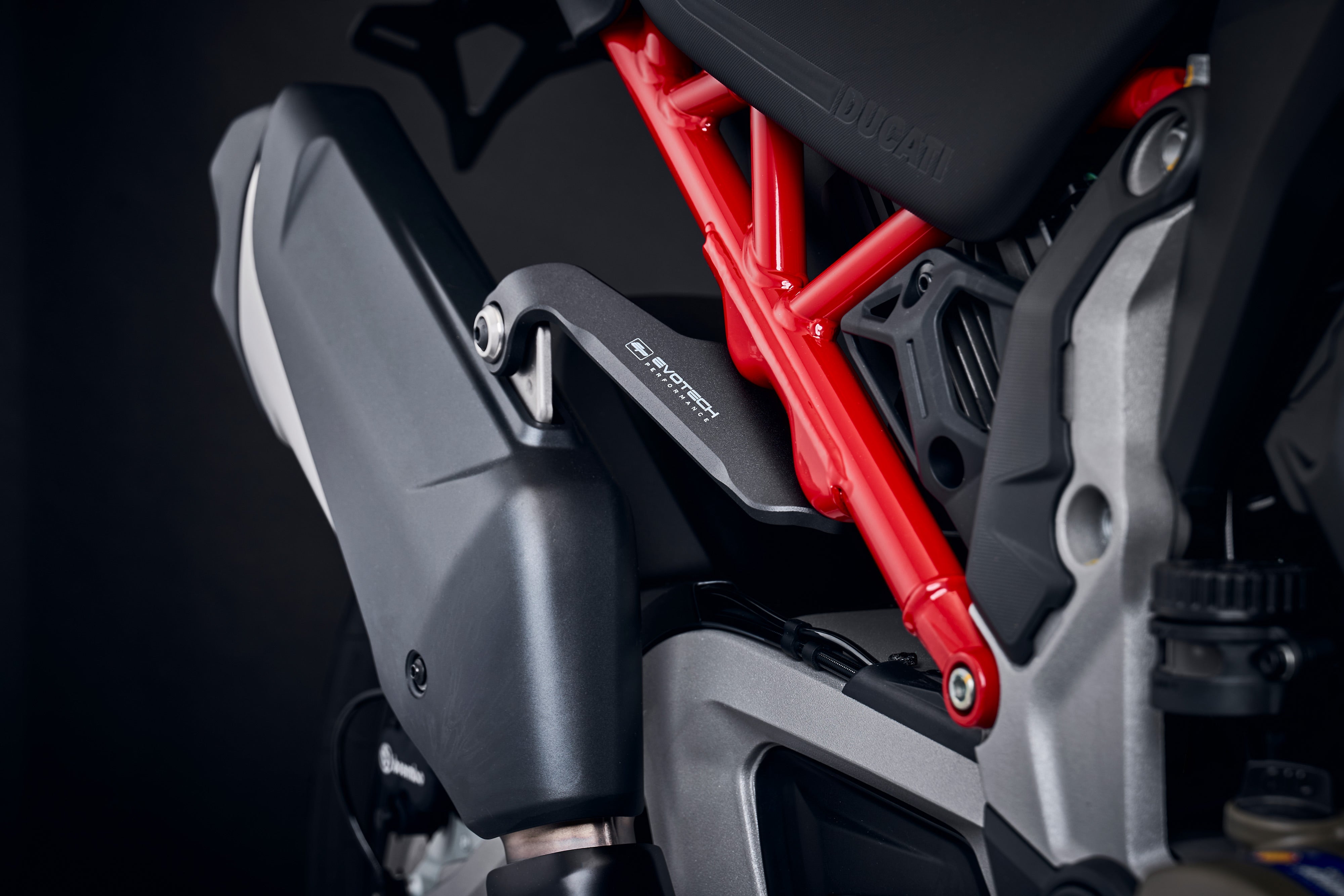 Evotech Ducati Multistrada V4 Pikes Peak Exhaust Hanger & Pillion Footpeg Removal Kit (2022 - 2024)