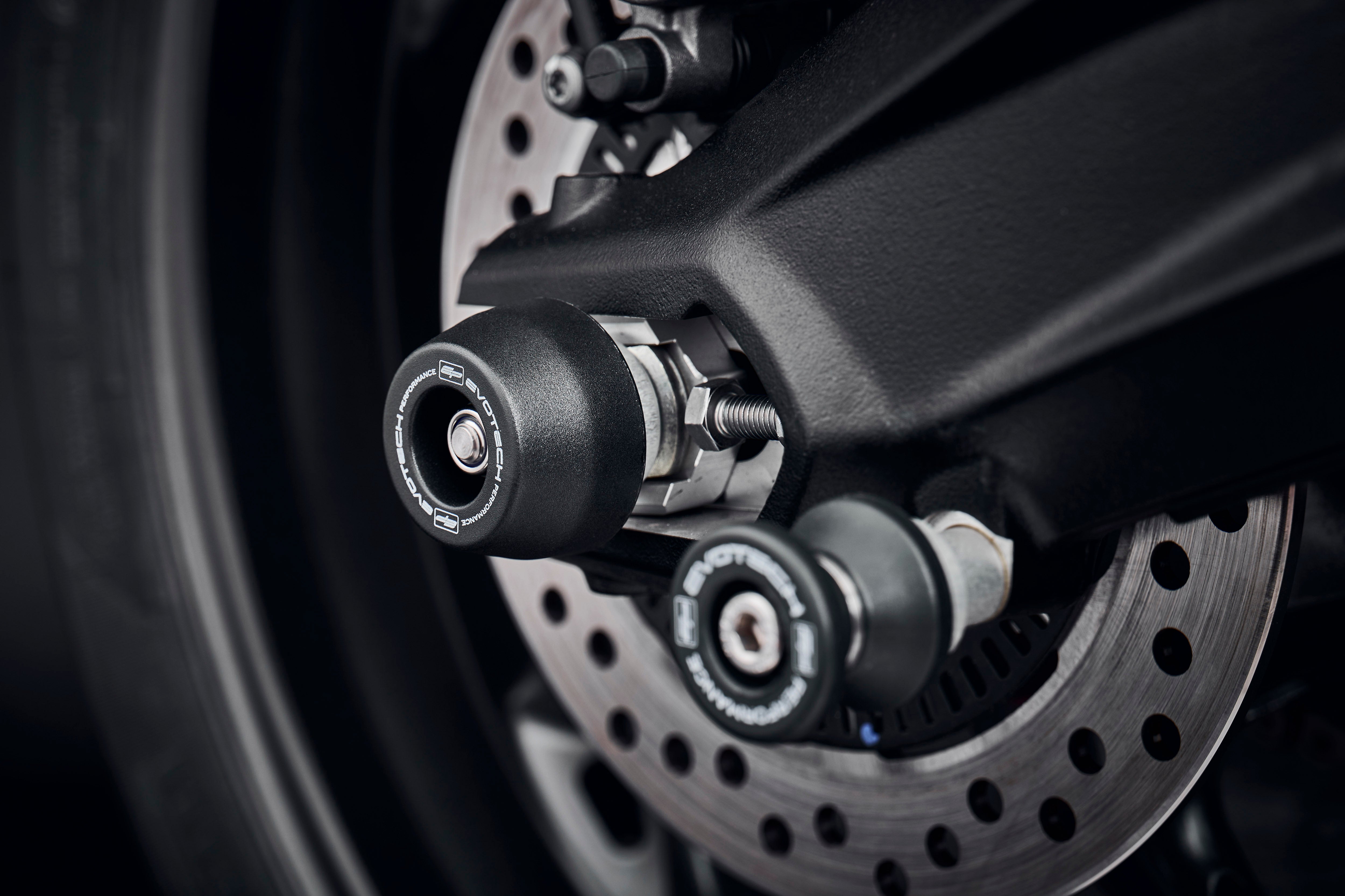 Evotech Rear Spindle Bobbins - Triumph Street Triple RS (2017-2019)