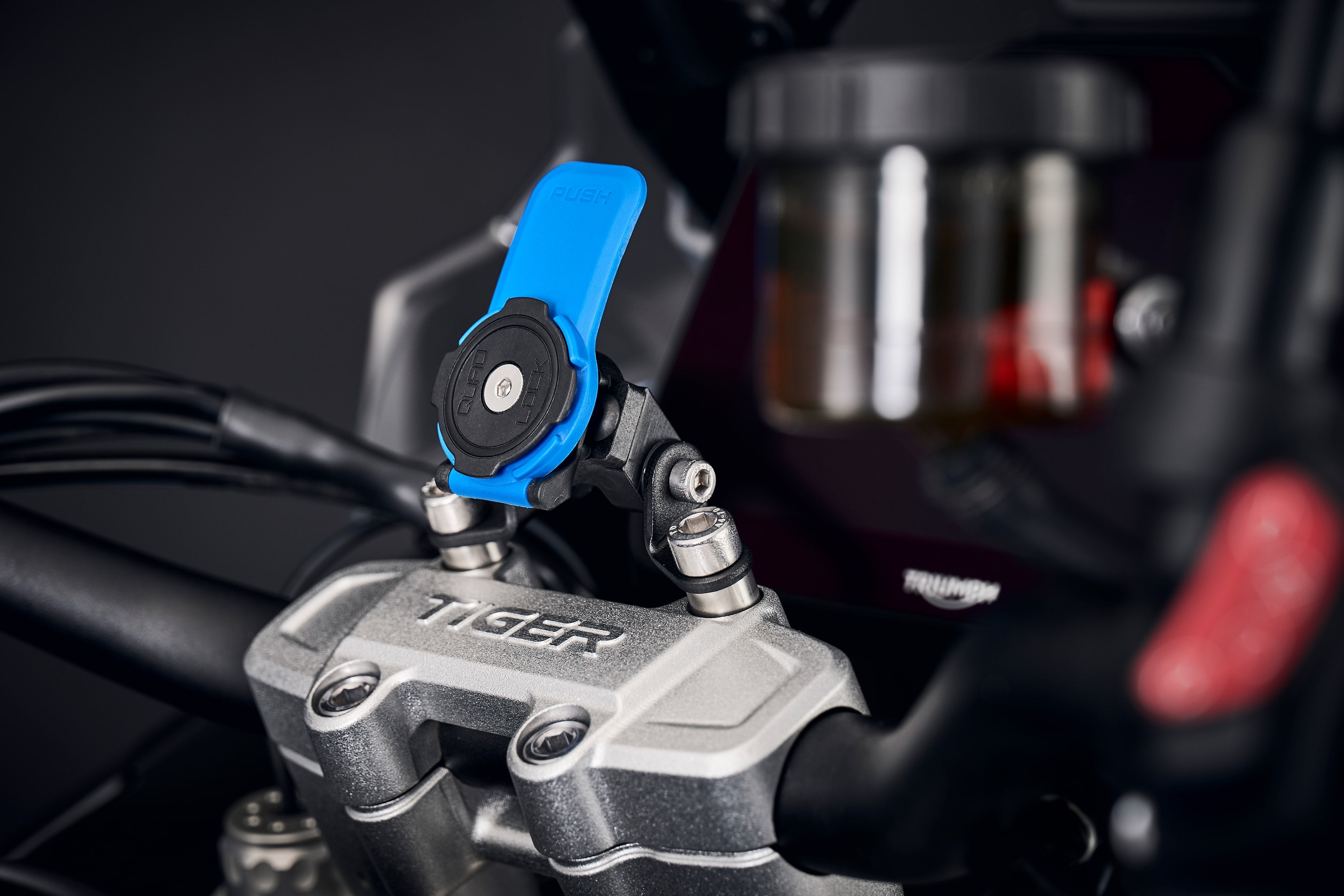 Evotech Quad Lock Compatible Handlebar Clamp Mount - Triumph Tiger 1200 GT Explorer (2022+)